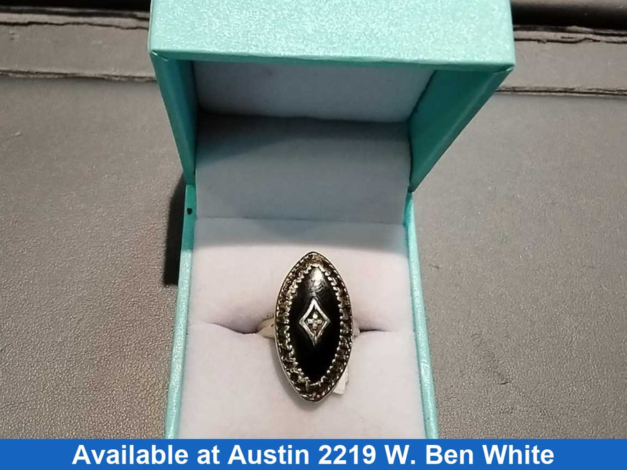 Women's Ring - Yellow Gold 10k (.417) 5.4 grams Size 9