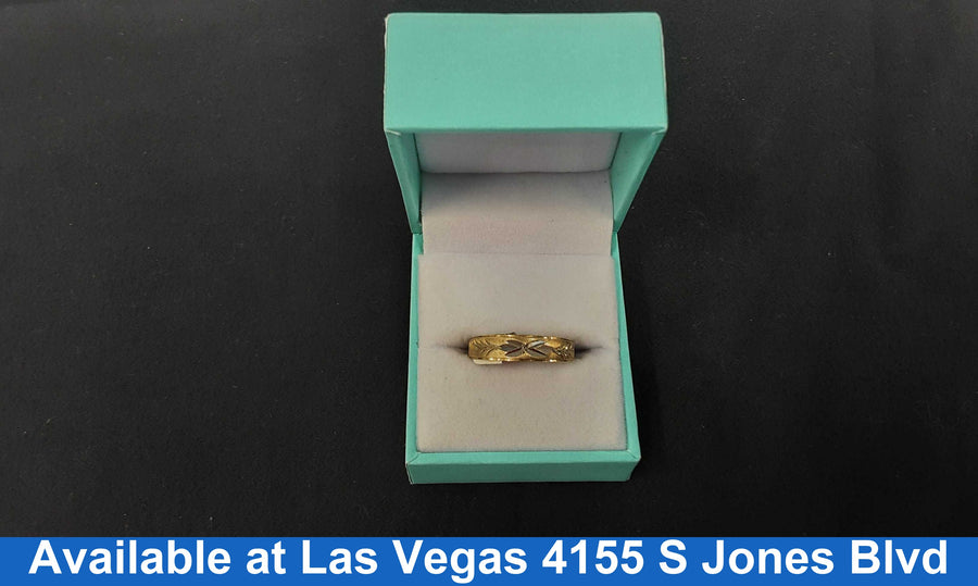 Ring - Wedding Band - Yellow Gold 10k (.417) 1.9 grams Size 7