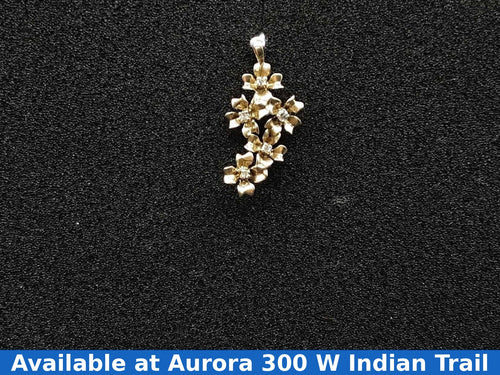 Diamond Pendant - Yellow Gold 14k (.585) 2.1 grams