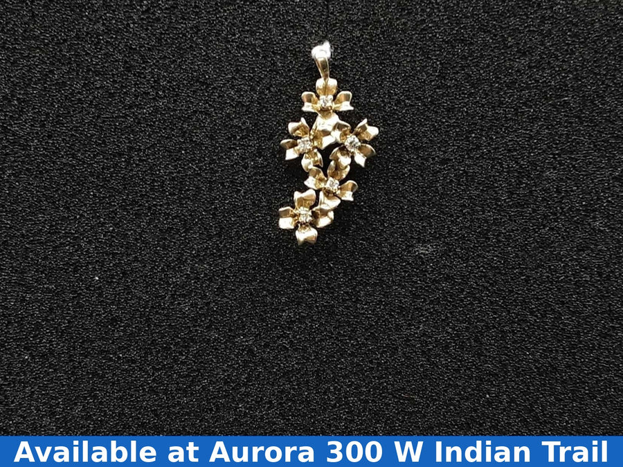 Diamond Pendant - Yellow Gold 14k (.585) 2.1 grams