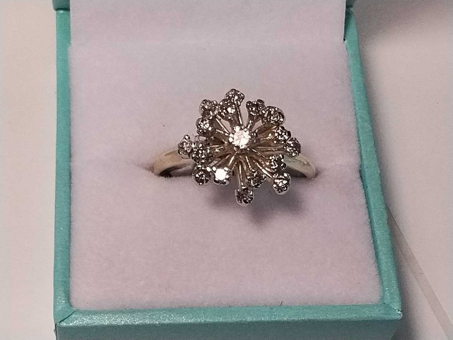 Women's Ring - Yellow Gold 14k (.585) 4.6 grams Size 11