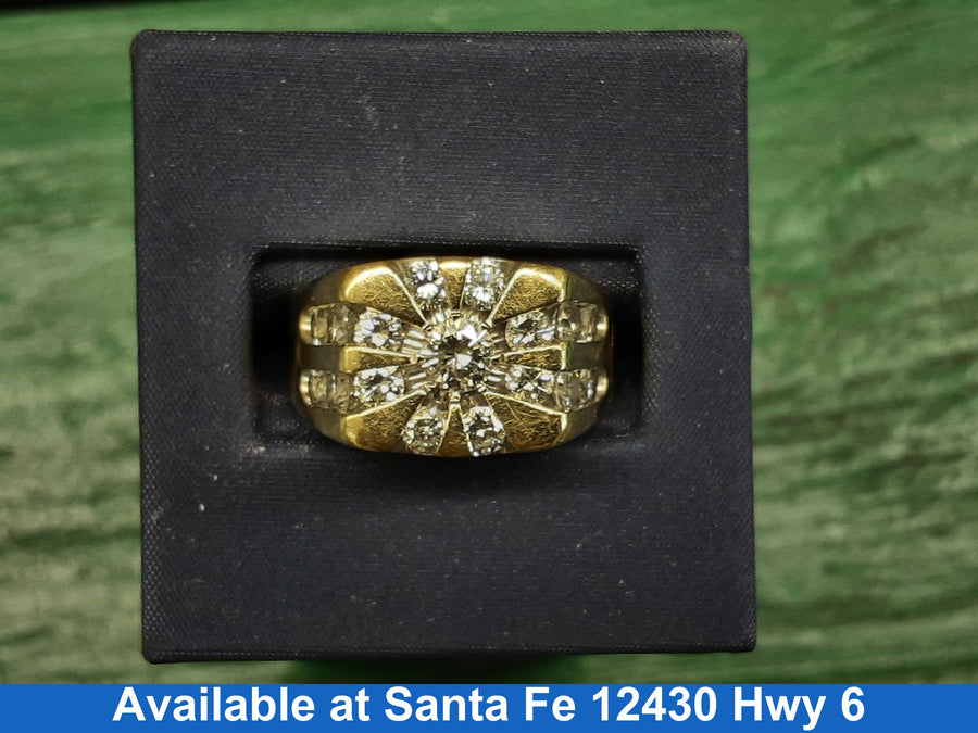 Men's Ring - Yellow Gold 14k (.585) 13.7 grams Size 9.5