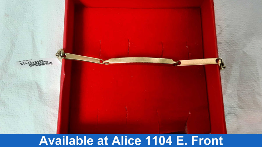 ID Bracelet - Yellow Gold 14k (.585) 9.3 grams 8 inch