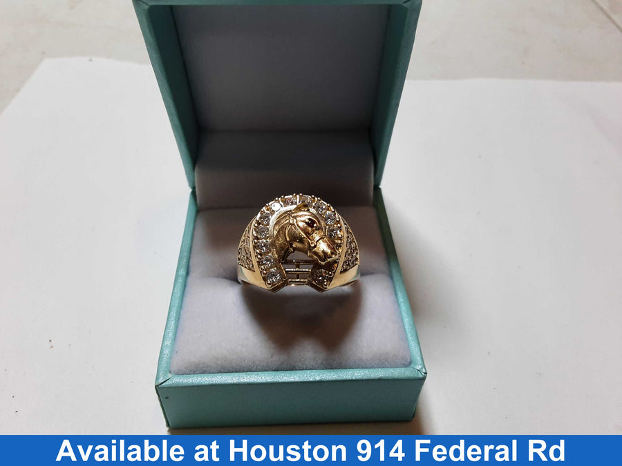 Men's Ring - Yellow Gold 14k (.585) 7.6 grams Size 12