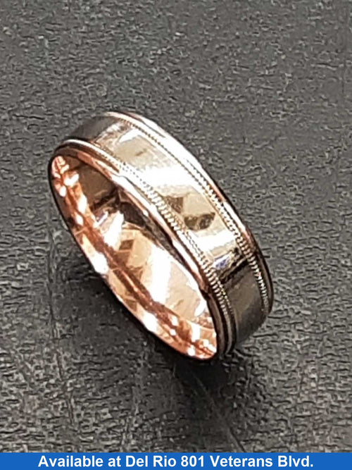 Ring - Wedding Band - White Gold 14k (.585) 5 grams Size 9.5