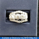 Ring - Engagement Set - White Gold 14k (.585) 7.5 grams Size 7