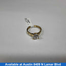 Women's Ring - Solitaire - Yellow Gold 14k (.585) 3.1 grams Size 8