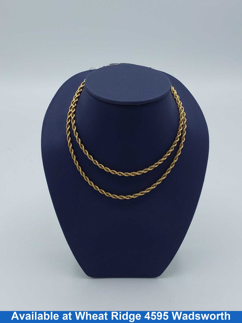 Rope Chain - Yellow Gold 14k (.585) 13.8 grams 23 inch