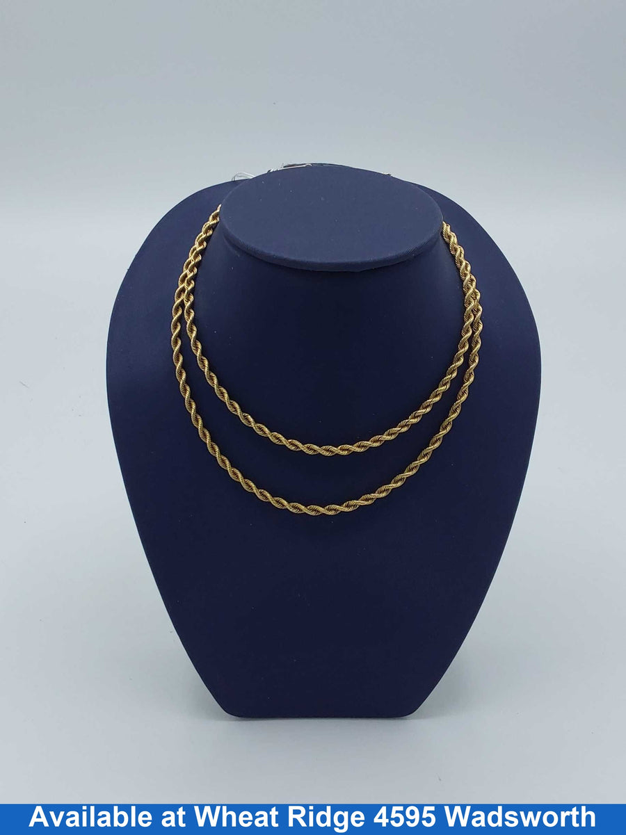 Rope Chain - Yellow Gold 14k (.585) 13.8 grams 23 inch
