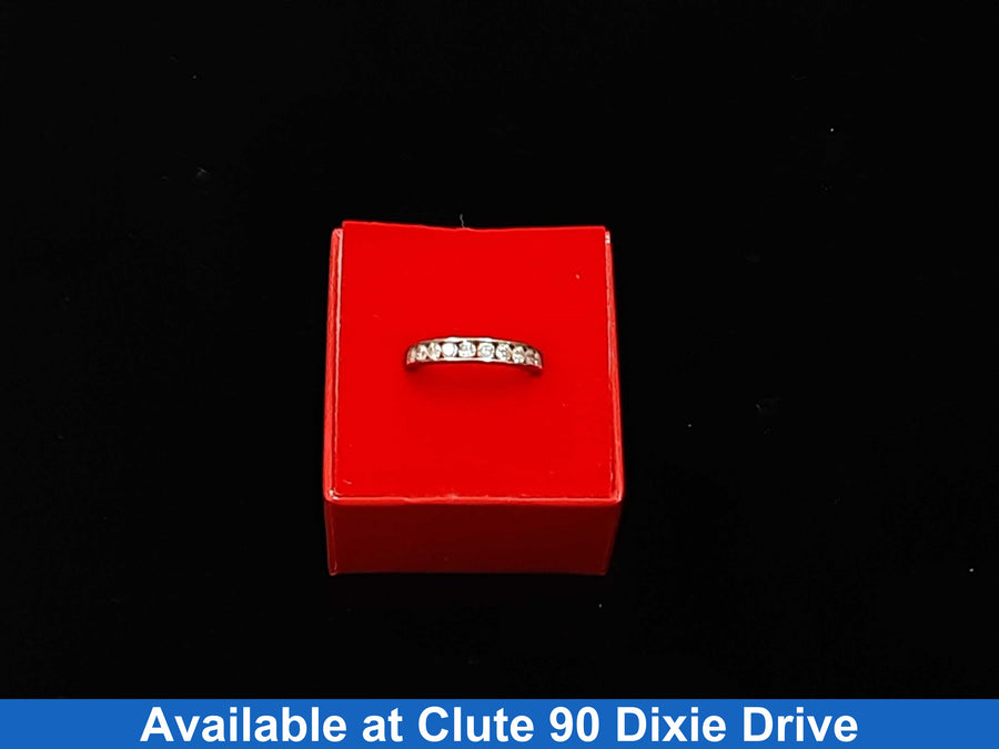 Ring - Wedding Band - White Gold 10k (.417) 2.2 grams Size 8