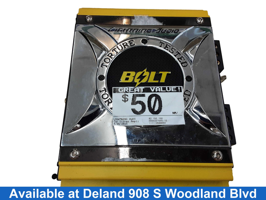 Lightning Audio 82.150.150 Yellow Car Audio Amplifier