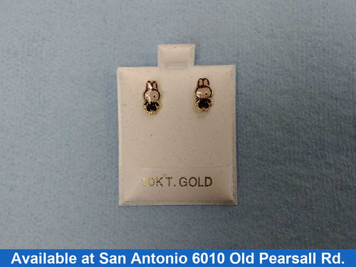 Double Stud Earring - Yellow Gold 10k (.417) 0.2 grams