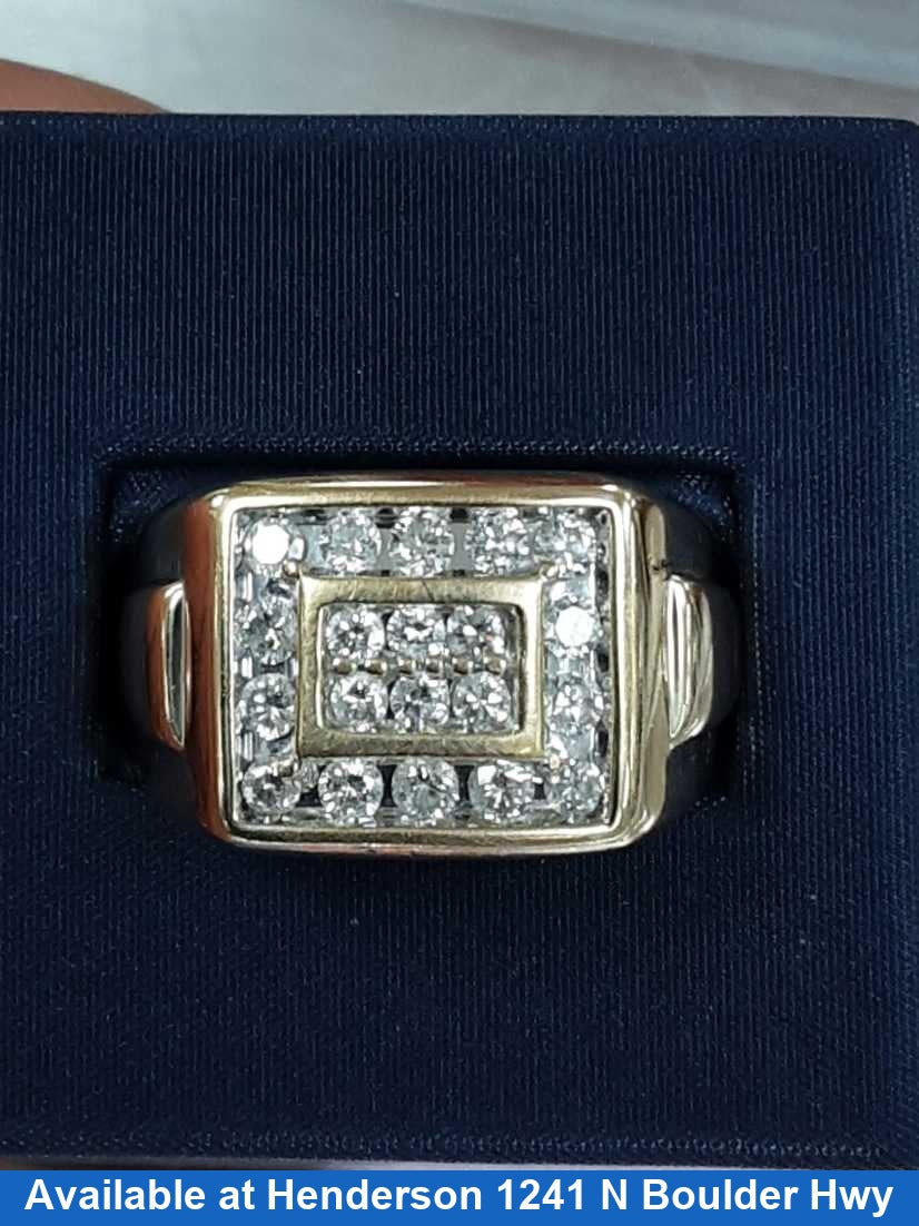 Men's Ring - Yellow Gold 14k (.585) 10.9 grams Size 14.5