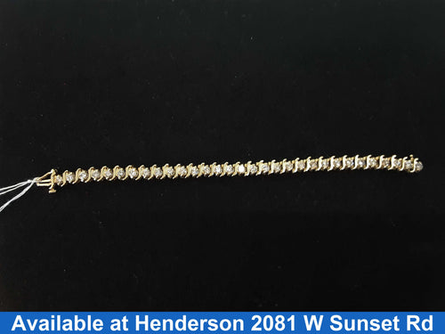 Tennis Bracelet - Yellow Gold 14k (.585) 16.1 grams 6 inch