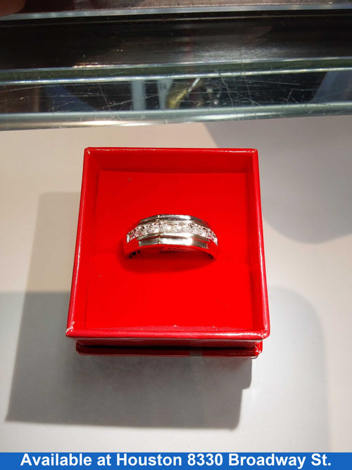 Men's Ring - White Gold 10k (.417) 4.9 grams Size 13