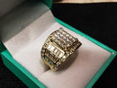 Women's Ring - Yellow Gold 14k (.585) 5.4 grams Size 9