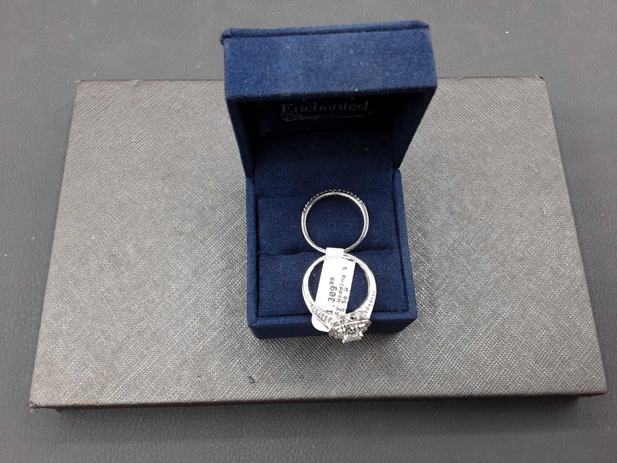 Ring - Wedding Set - White Gold 14k (.585) 5.5 grams Size 7
