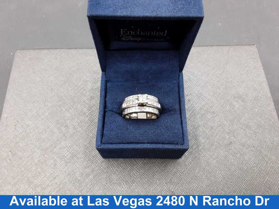 Ring - Engagement Set - White Gold 14k (.585) 13.3 grams Size 8