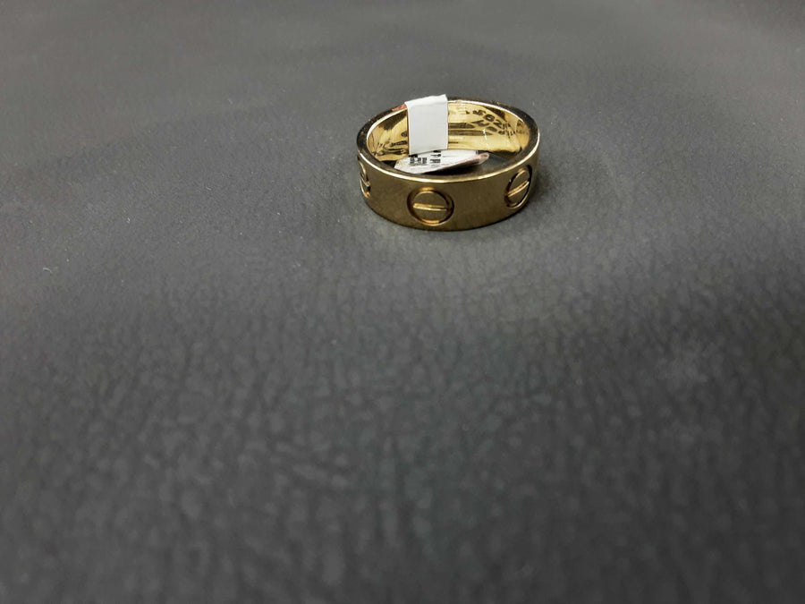 Ring - Wedding Band - Yellow Gold 10k (.417) 6 grams Size 7.5