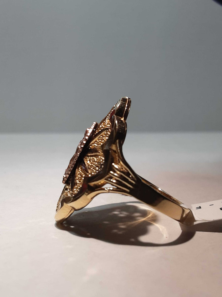 Women's Ring - Yellow Gold 14k (.585) 4 grams Size 9.5