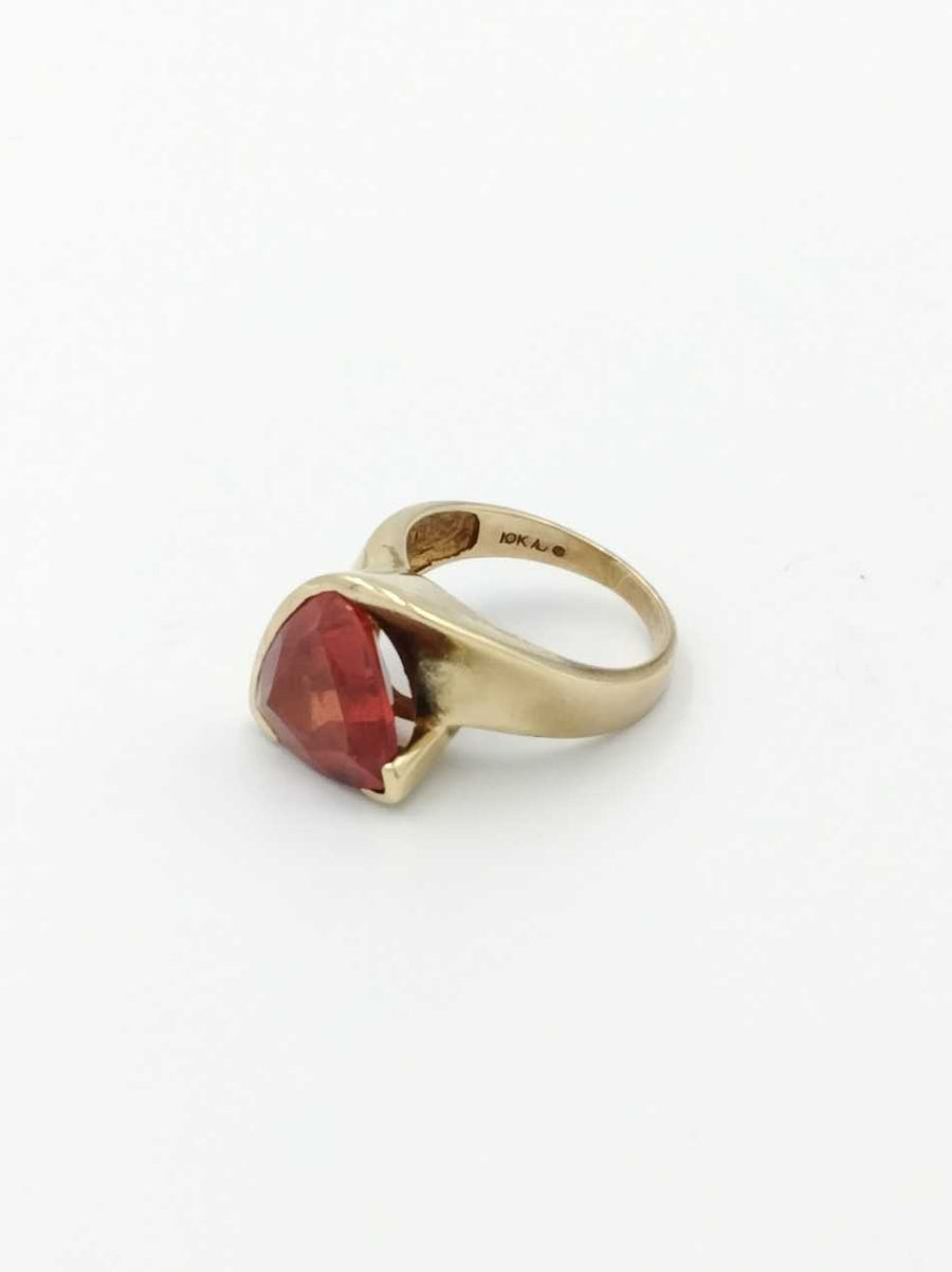 Women's Ring - Yellow Gold 10k (.417) 5.2 grams Size 7.5