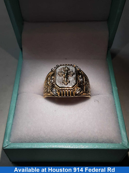 Men's Ring - Yellow Gold 10k (.417) 3.3 grams Size 8.5