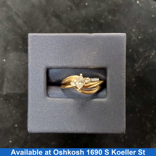 Ring - Engagement Set - Yellow Gold 14k (.585) 4.8 grams Size 5