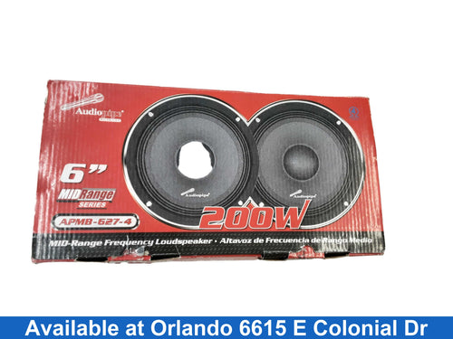 Audiopipe Apmb-627-4 Black Car Stero Speaker