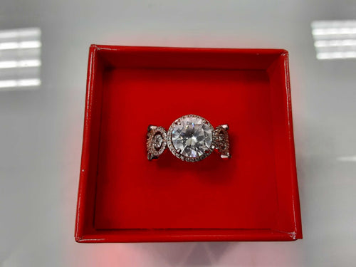 Ring - Engagement Set - Silver 6.1 grams Size 6