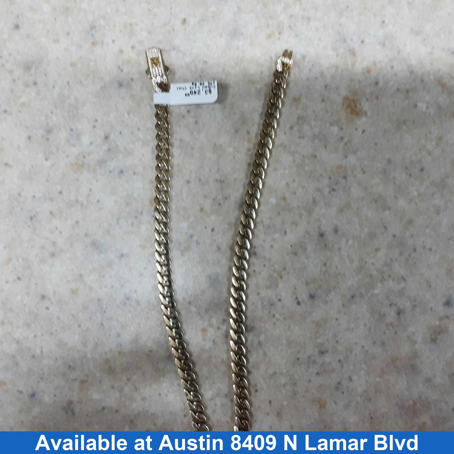 Cuban Link Chain - Yellow Gold 14k (.585) 20.6 grams 7 inch