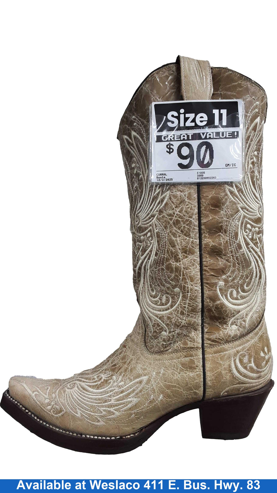 Corral E1035 Beige / Tan