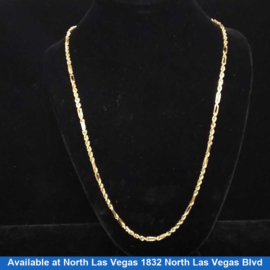 Rope Chain - Yellow Gold 14k (.585) 10.3 grams 24 inch