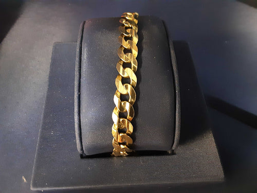 Cuban Link Bracelet - Yellow Gold 10k (.417) 19.3 grams 8 inch
