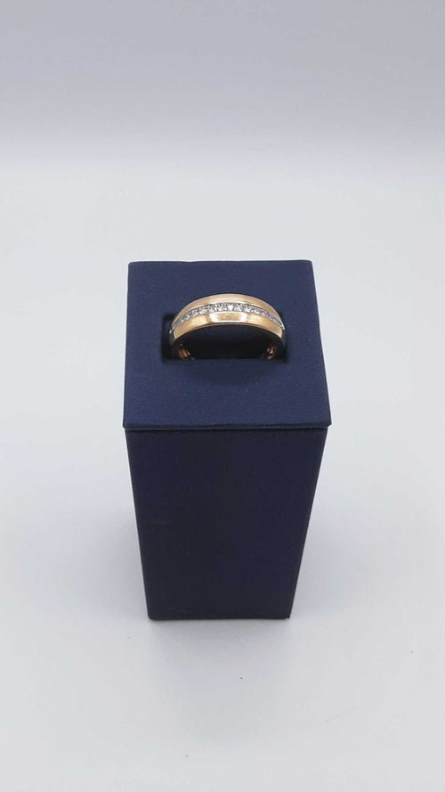 Ring - Wedding Band - Yellow Gold 14k (.585) 5.1 grams Size 10.5