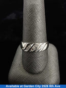 Ring - Wedding Band - White Gold 10k (.417) 3.6 grams Size 10