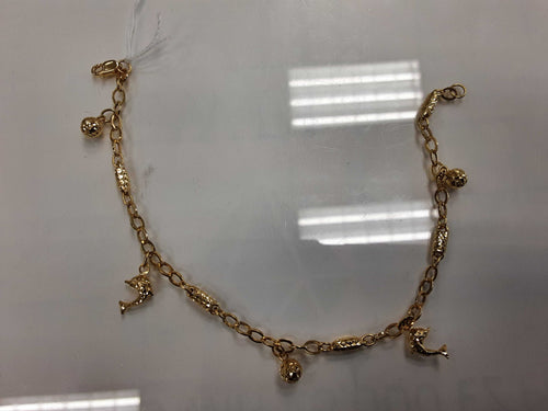 Link Bracelet - Yellow Gold 18k (.750) 3.2 grams 9 inch