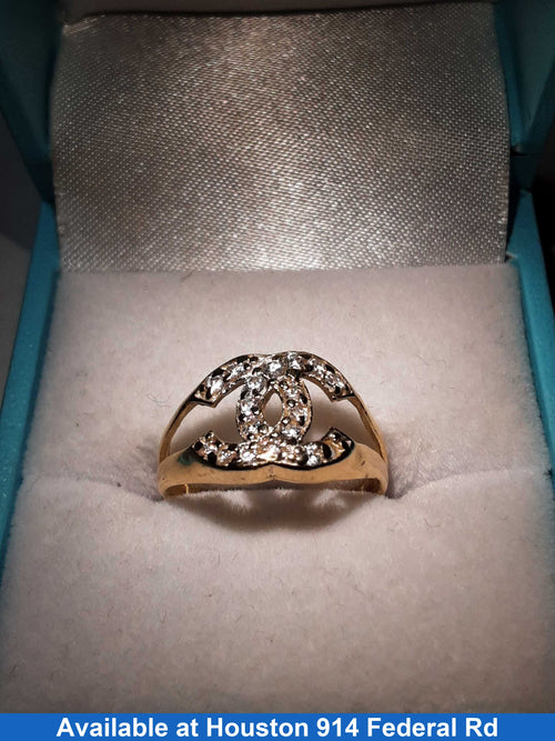 Women's Ring - Yellow Gold 14k (.585) 2.1 grams Size 5.5