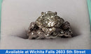 Ring - Wedding Set - White Gold 14k (.585) 7.3 grams Size 6