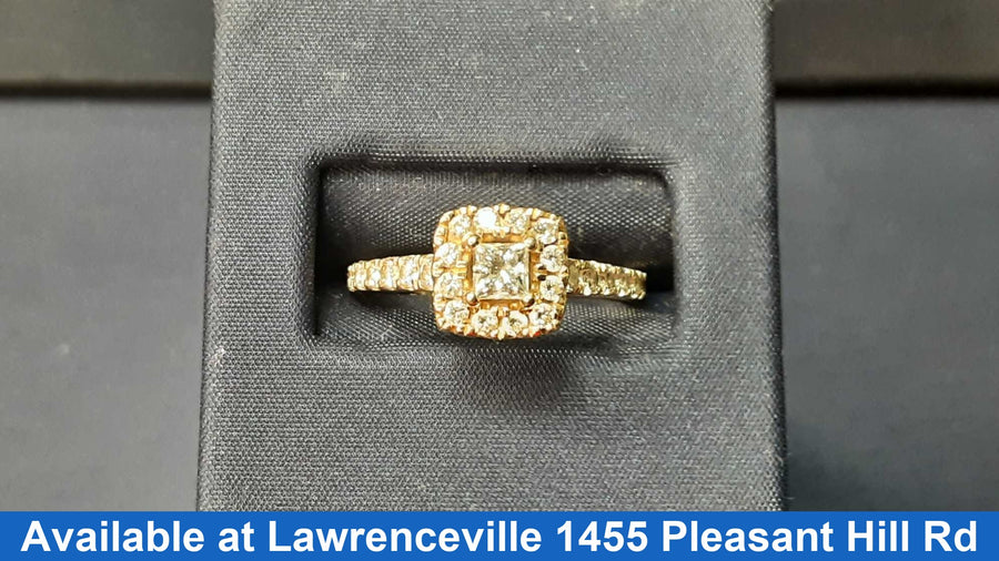 Women's Ring - Solitaire - Yellow Gold 14k (.585) 3.9 grams Size 6