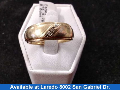 Ring - Wedding Band - Yellow Gold 14k (.585) 4.7 grams Size 10.5