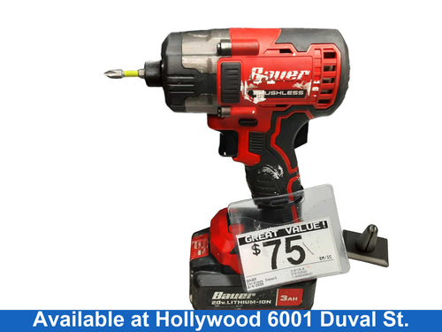 Bauer 2181cr-b Red Cordless Impact Drill