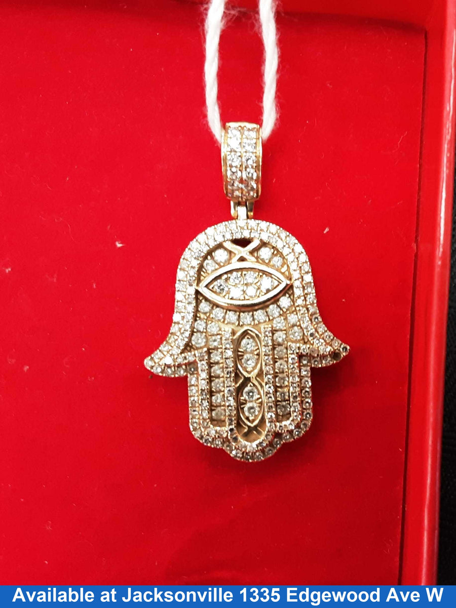 Diamond Pendant - Yellow Gold 10k (.417) 10.4 grams