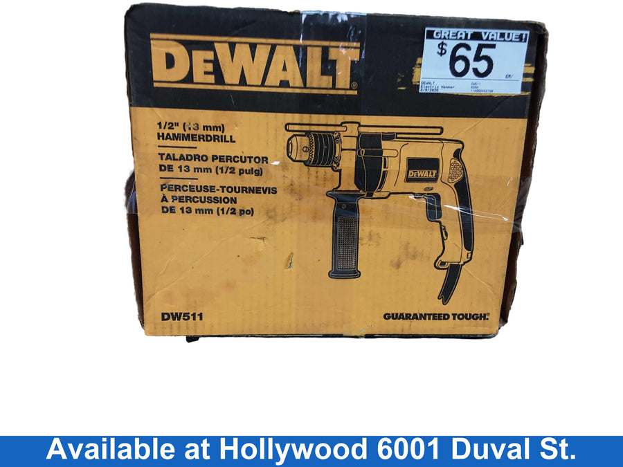 Dewalt Dw511 Yellow Corded Hammer Drill
