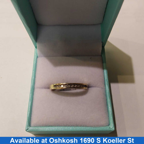 Women's Ring - Anniversary - Yellow Gold 14k (.585) 1.8 grams Size 9