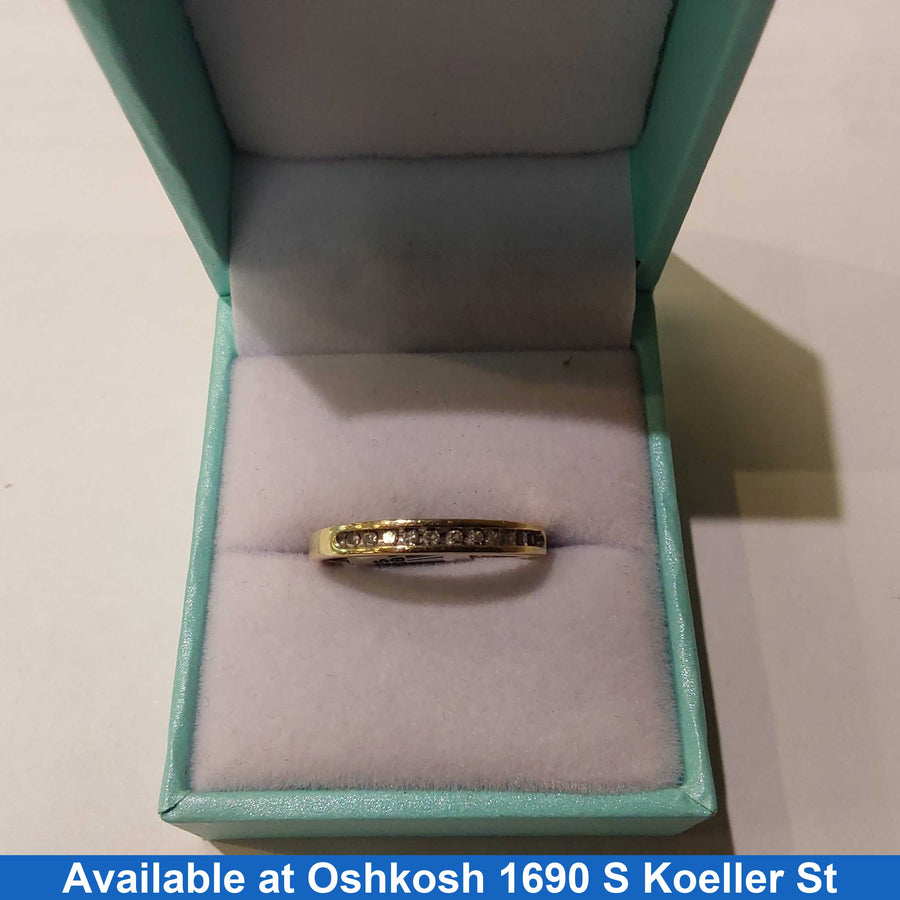 Women's Ring - Anniversary - Yellow Gold 14k (.585) 1.8 grams Size 9