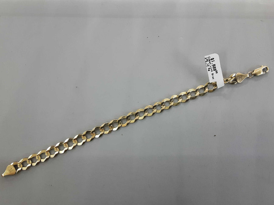 Cuban Link Bracelet - Yellow Gold 14k (.585) 12.5 grams 8 inch