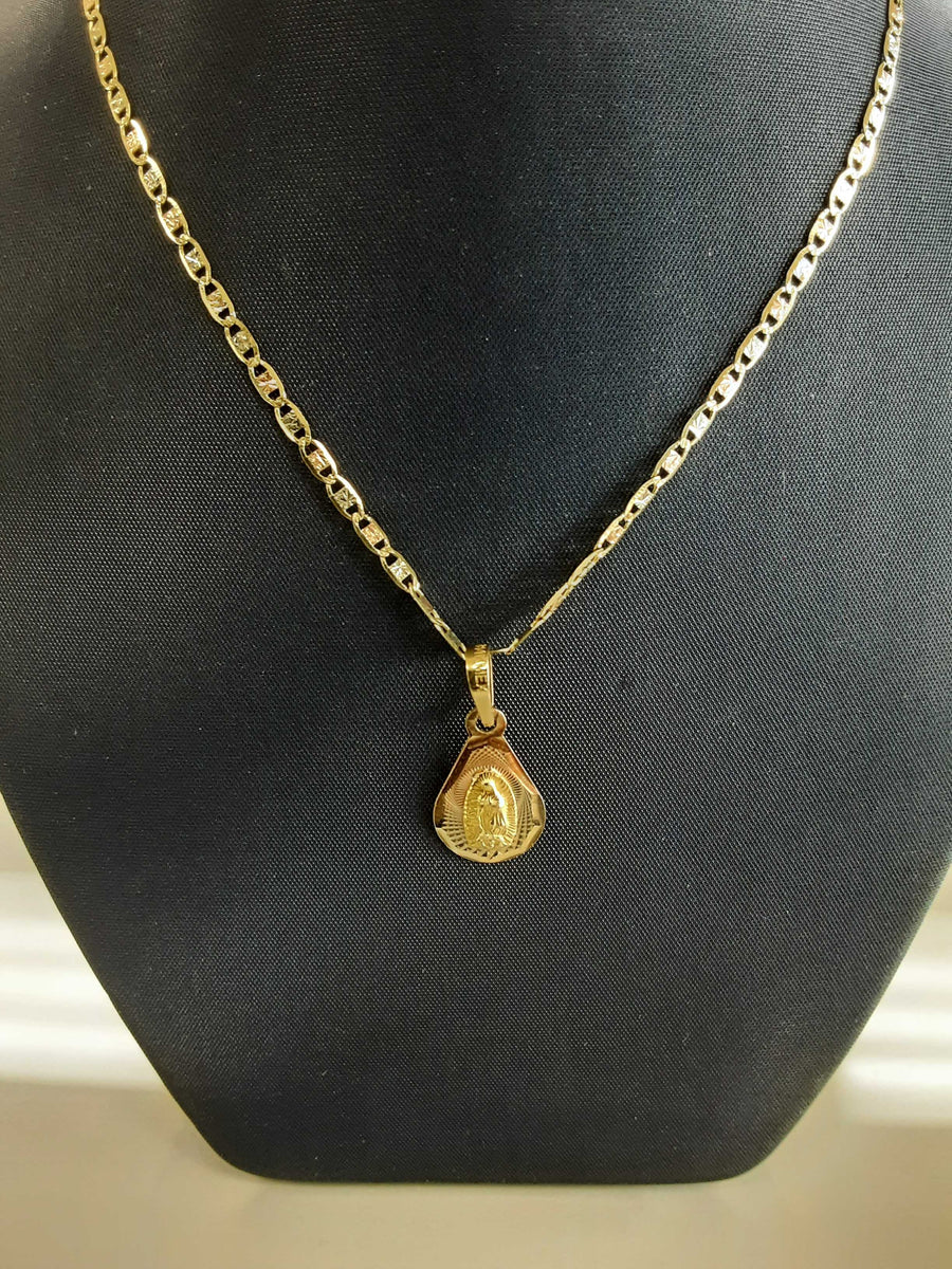 Chain - Tricolor Gold 14k (.585) 3.2 grams 18 inch
