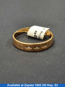 Ring - Wedding Band - Yellow Gold 10k (.417) 3.1 grams Size 8