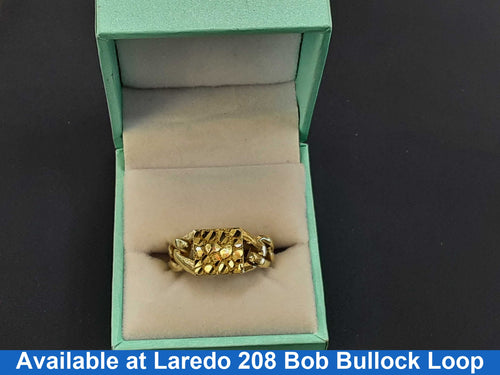 Men's Ring - Yellow Gold 10k (.417) 4.2 grams Size 8