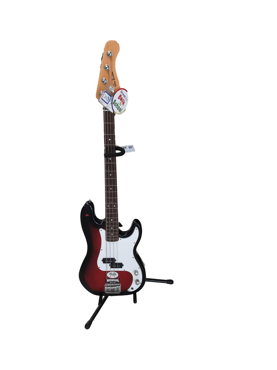Glen Burton Gb150bco-bk Red Electric Bass Guitar
